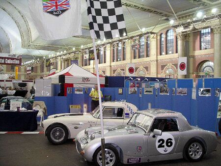 A view of the Austin Healey Club stand