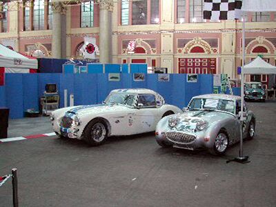 A view of the Austin Healey Club stand