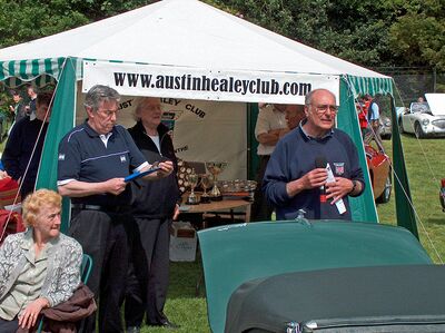 Concours, Sunday. Introduction from AHC Chairman John Keener